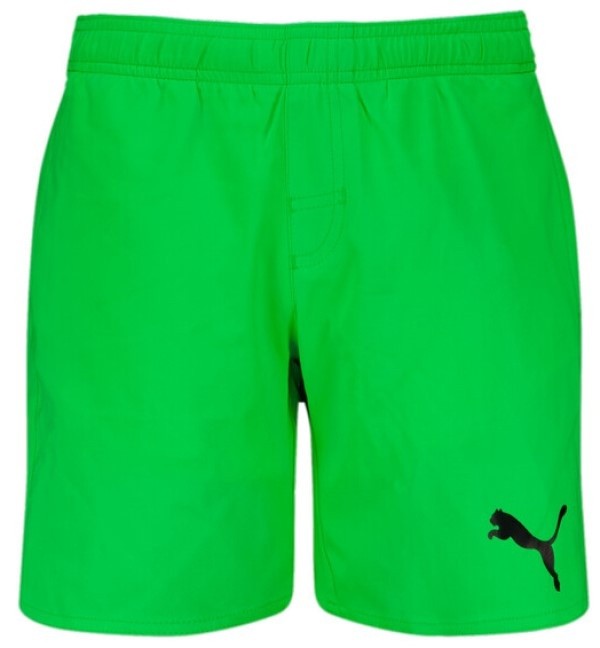 Slip de înot pentru copii Puma Swim Boys Medium Length Shorts 1P Fluo Green, s.140