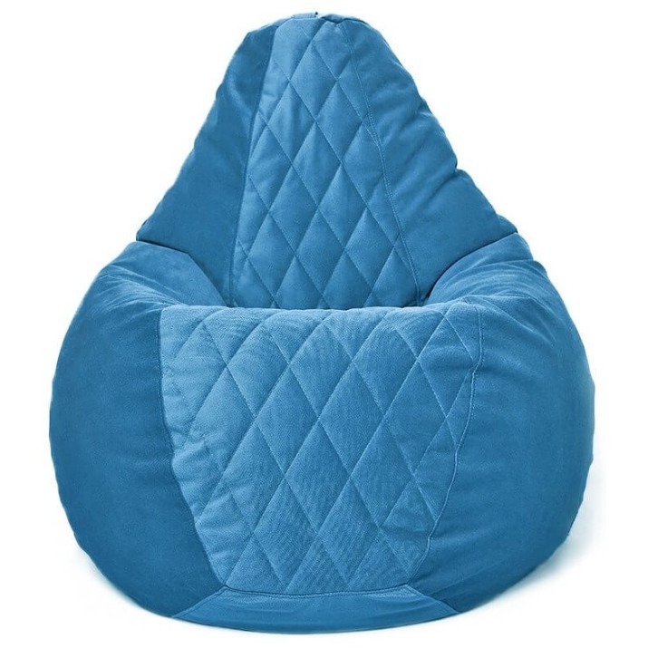 Fotoliu puf BeanBag Maserrati Romb L Голубой