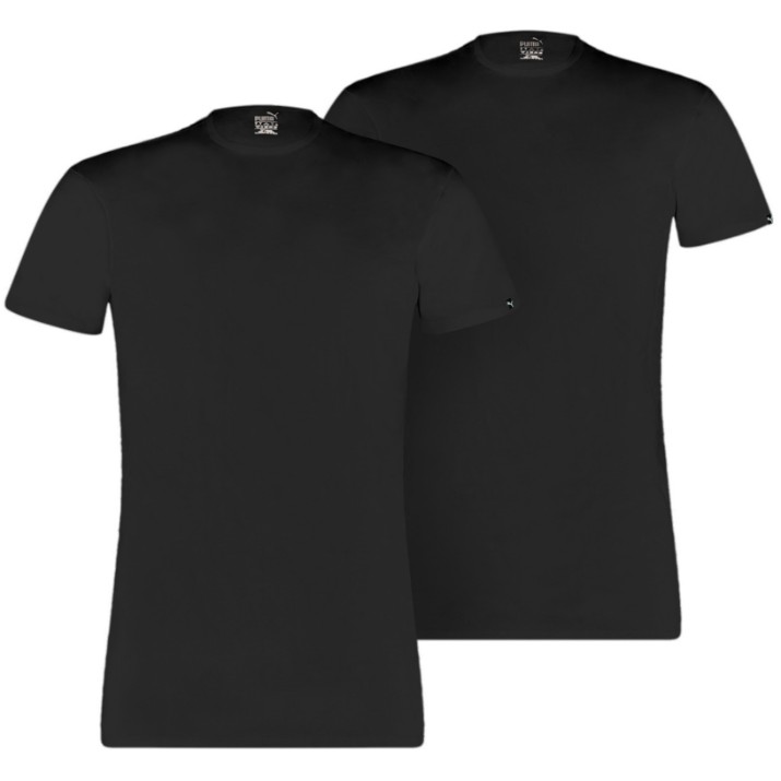 Tricou bărbătesc Puma Basic 2Crew Tee Black, s.M