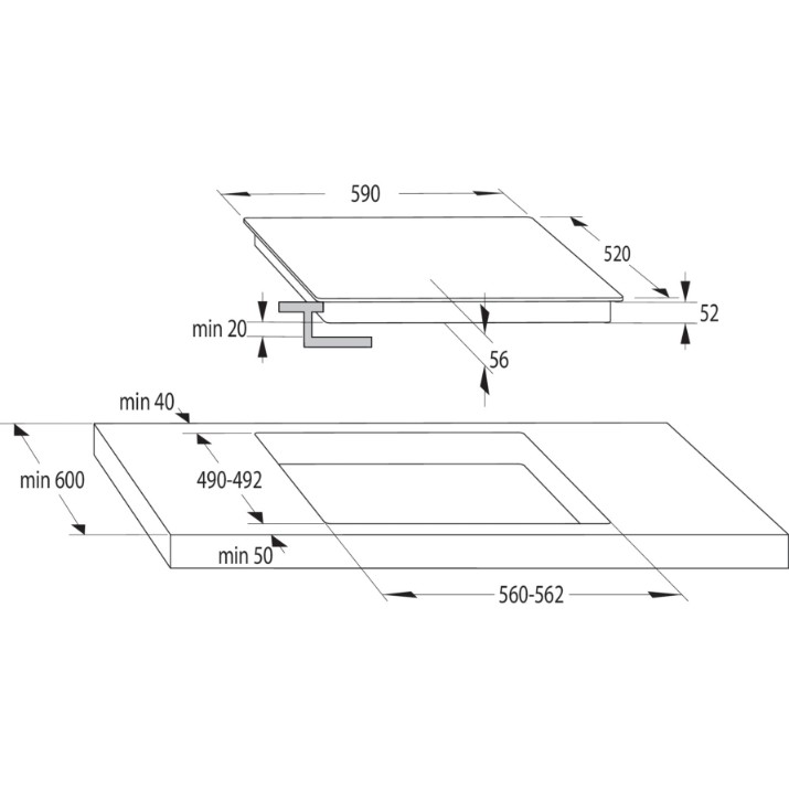 Plită incorporabilă cu inducție Gorenje ISC645BSC