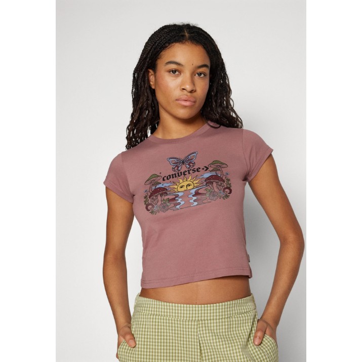Tricou de dame Converse Blooming Skate Tee Pink, s.L