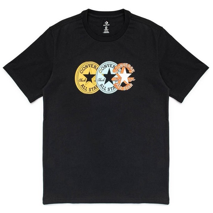 Мужская футболка Converse Chuck Patch Distort Tee Black, s.XL