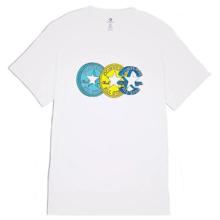 Мужская футболка Converse Chuck Patch Distort Tee White, s.M