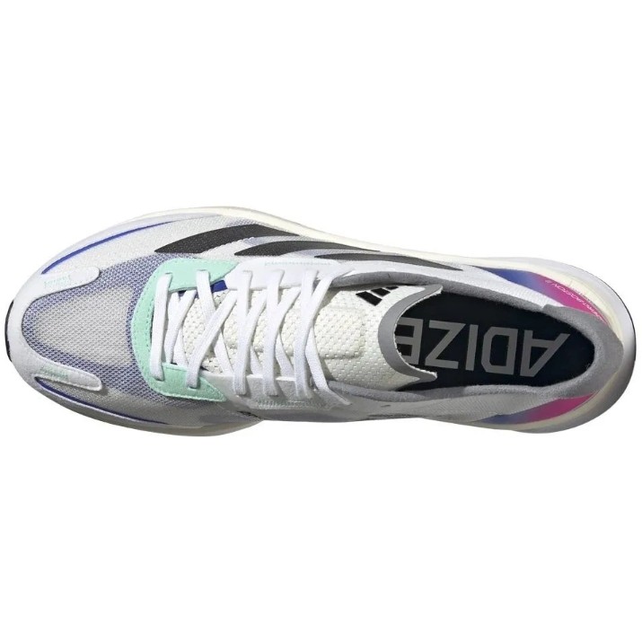 Кроссовки мужские Adidas Adizero Boston 11 M Cloud White/Core Black/Lucid Blue, s.46