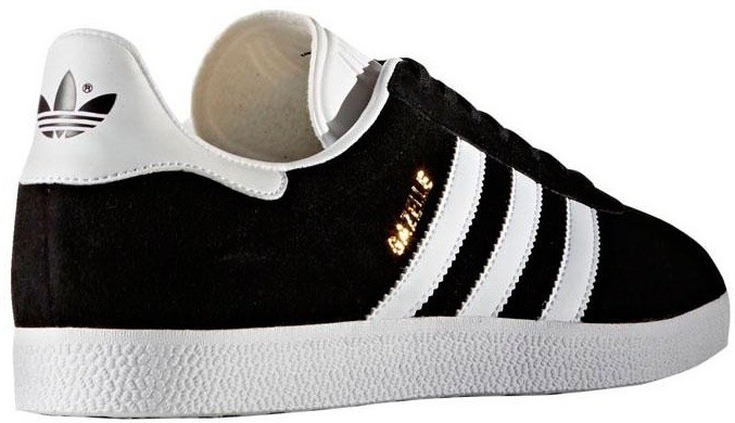Ghete pentru bărbați Adidas Gazelle Core Black/White/Gold Metallic, s.42.5