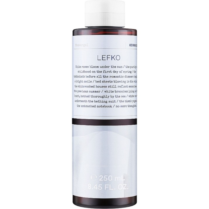 Гель для душа Korres Lefko 250ml