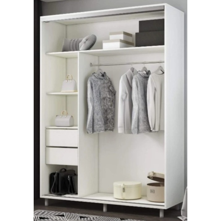 Шкаф-купе Mobildor-Lux Aron-S 160x200 White/Oak Sonoma (arons4297) K