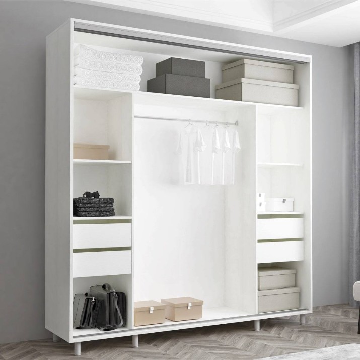 Шкаф-купе Mobildor-Lux Aron-S 200x200 White/Oak Sonoma (arons5271) K