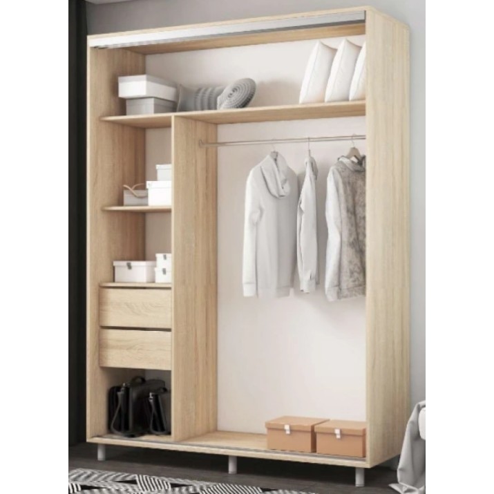 Dulap cu uşi glisante Mobildor-Lux Aron-S 170x240 Oak Sonoma (arons4997)