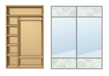 Шкаф-купе Creamondi 120x60x220 (F4/K1)
