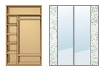Шкаф-купе Creamondi 120x60x220 (F5/K1)