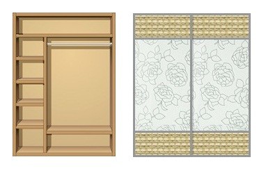 Dulap cu uşi glisante Creamondi 140x60x220 (F12/K2)