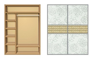 Шкаф-купе Creamondi 140x60x220 (F13/K2)