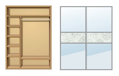 Dulap cu uşi glisante Creamondi 140x60x220 (F3/K2)