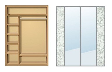 Dulap cu uşi glisante Creamondi 140x60x220 (F5/K2)