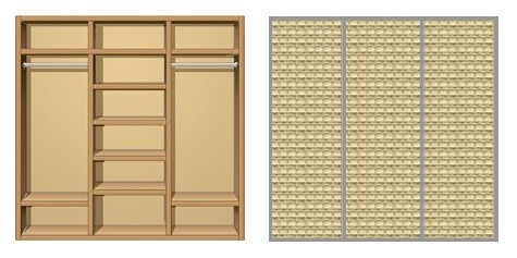 Шкаф-купе Creamondi 200x60x220 (F11/K7)