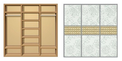 Шкаф-купе Creamondi 200x60x220 (F13/K7)