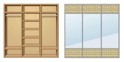 Шкаф-купе Creamondi 200x60x220 (F8/K7)