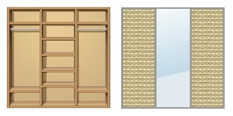 Шкаф-купе Creamondi 200x60x220 (F9/K7)