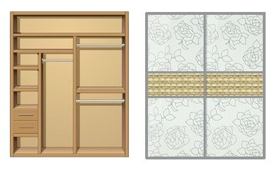 Шкаф-купе Creamondi 160x60x220 (F13/K5)