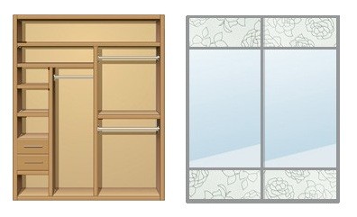 Шкаф-купе Creamondi 160x60x220 (F4/K5)