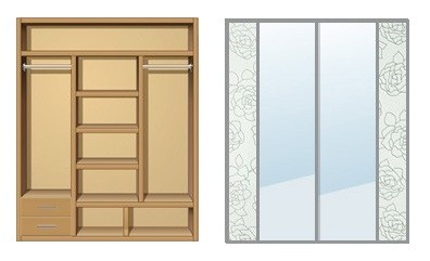 Шкаф-купе Creamondi 160x60x220 (F5/K3)
