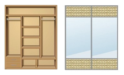 Шкаф-купе Creamondi 160x60x220 (F8/K3)