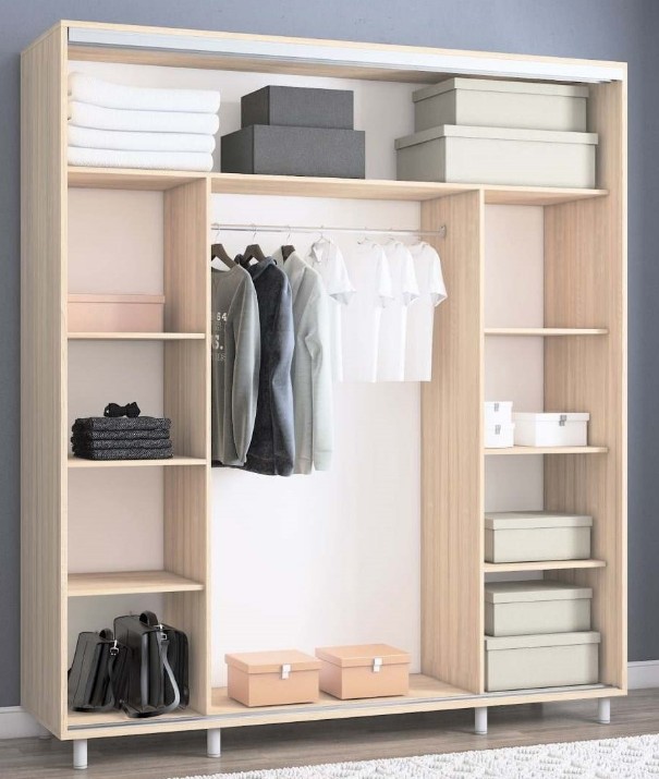 Шкаф-купе Mobildor-Lux Aron-P 200x240 Oak Sonoma/White (aronp5198) K