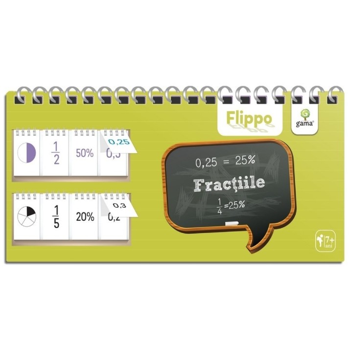Carduri educative Gama Flippo. Fractiile (9786068248691)