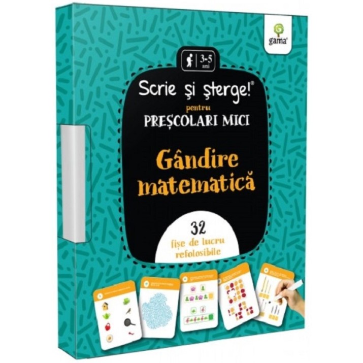 Развивающие карточки Gama Gandire matematica • prescolari mici (9786060562566)