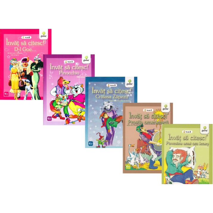 Carduri educative Gama Invat sa citesc! 5 cati interactive pentru cititori entuziasti (5948492860571)