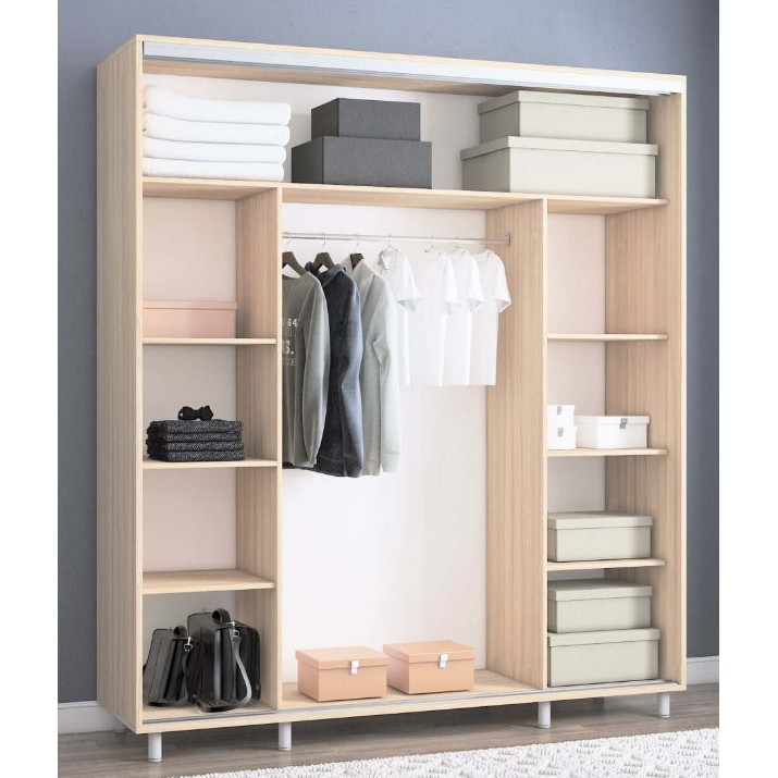 Dulap cu uşi glisante Mobildor-Lux Aron-P 200x240 Oak Sonoma (aronp5147)