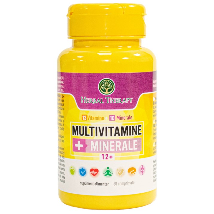 Vitamine Herbal Therapy Multivitamine + Minerale 12+ 60tab