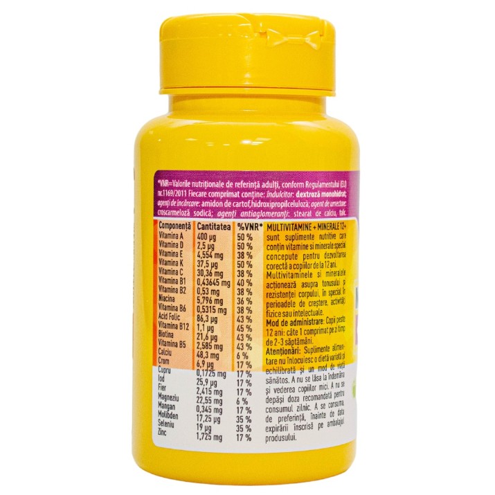 Vitamine Herbal Therapy Multivitamine + Minerale 12+ 60tab