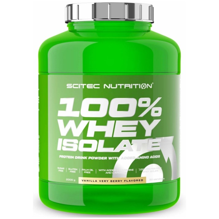 Протеин Scitec-nutrition 100% Whey Isolate 2000g Berry-Vanilla