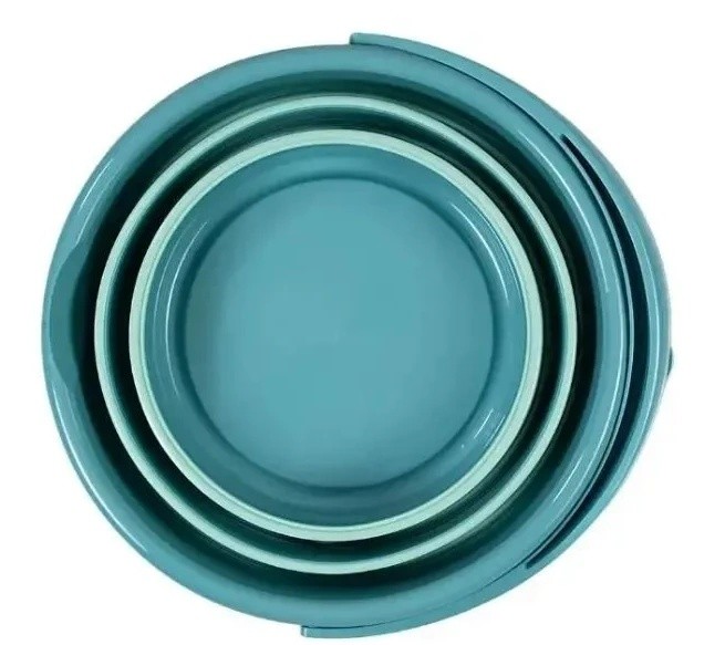 Складное ведро для ванной BabyJem Turquoise (598)