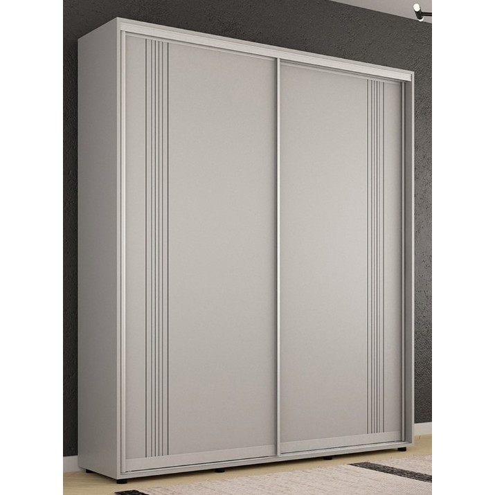 Шкаф-купе Mobildor-Lux Compact 220x220 uși glisante PAL cu ornament linii