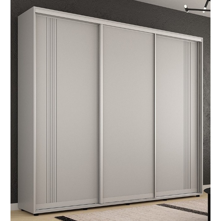 Шкаф-купе Mobildor-Lux Compact 260x220 uși glisante PAL cu ornament linii