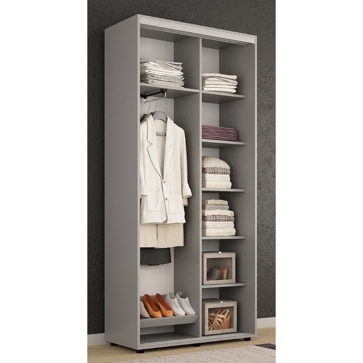 Шкаф-купе Mobildor-Lux Compact Lines 110x45x220 Grey (compact5328)
