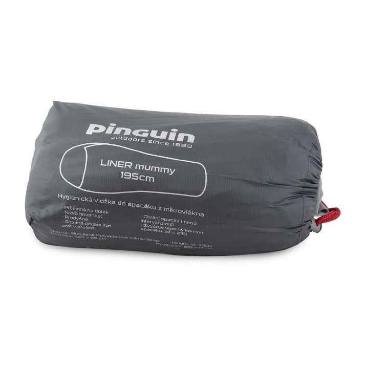 Accesoriu pentru sac de dormit Pinguin Liner Mummy 185 Grey