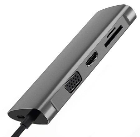 Statie de andocare WiWU Alpha 11 in 1 Gray