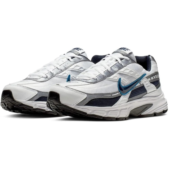 Adidași pentru bărbați Nike Initiator White/Obsidian/Metallic Cool Grey/New Blue, s.41