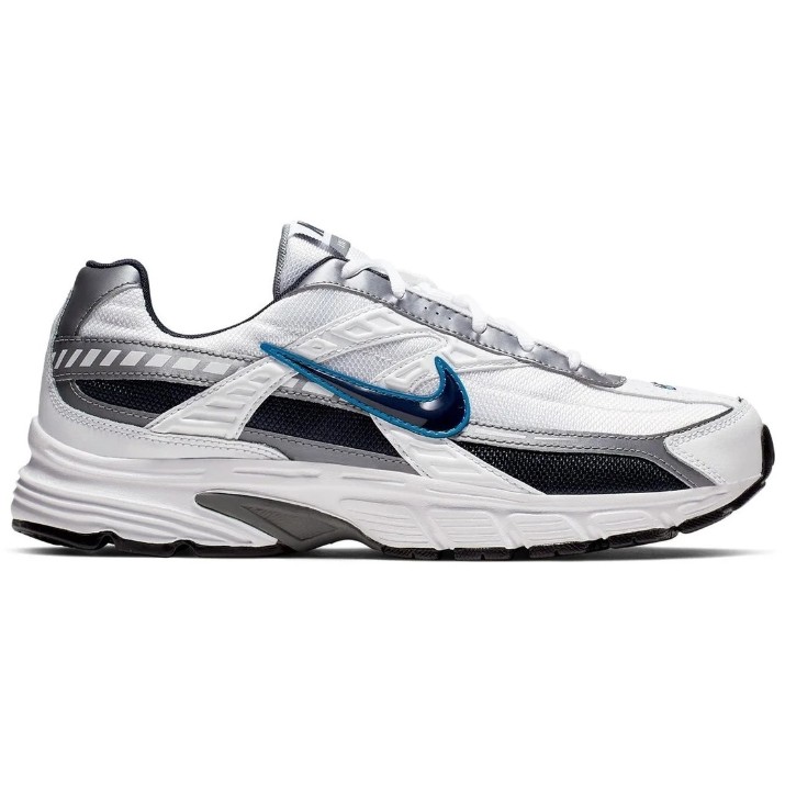 Adidași pentru bărbați Nike Initiator White/Obsidian/Metallic Cool Grey/New Blue, s.41