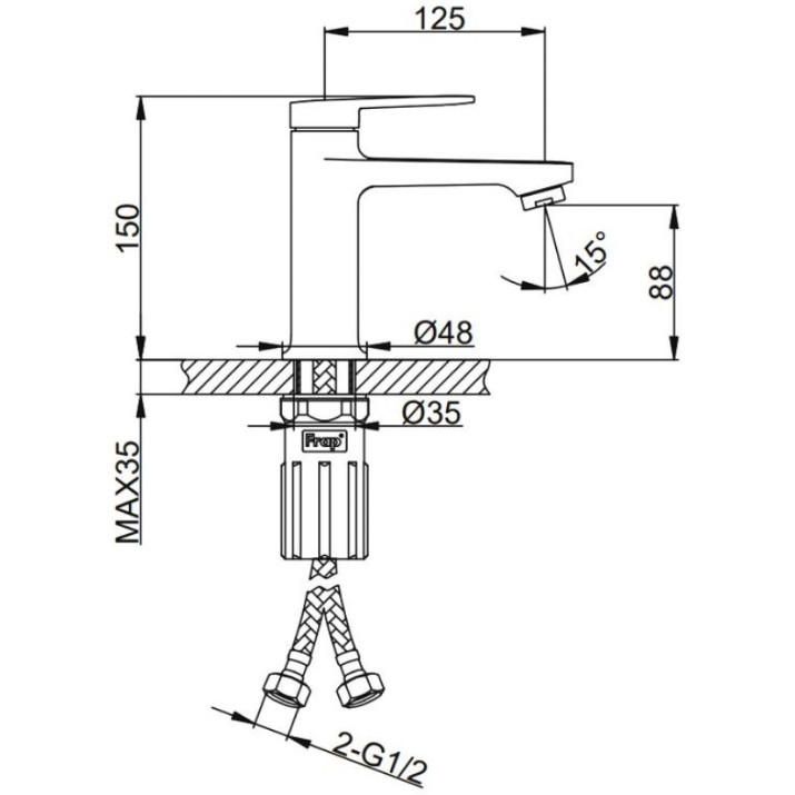 Baterie lavoar Frap F1085