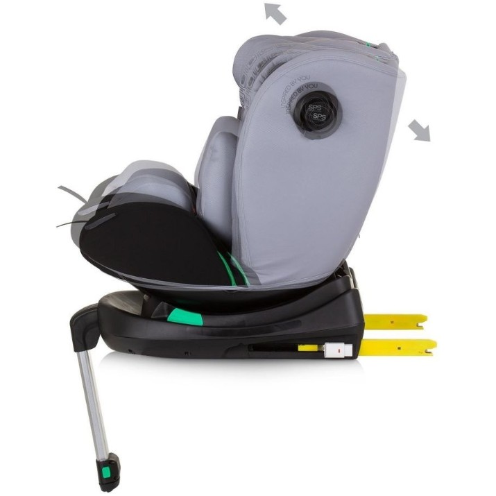 Scaun auto pentru copii Chipolino Olimpus I-size Isofix 360 Ash Grey (STKOL02402AS)