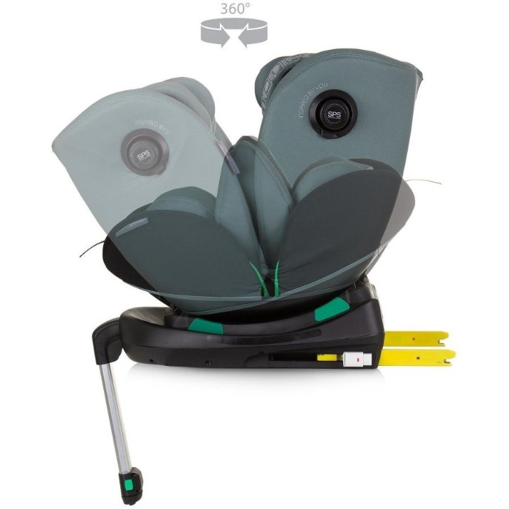 Детское автокресло Chipolino Isofix Olimpus 360 I-size Pastel Green (STKOL02404PG)