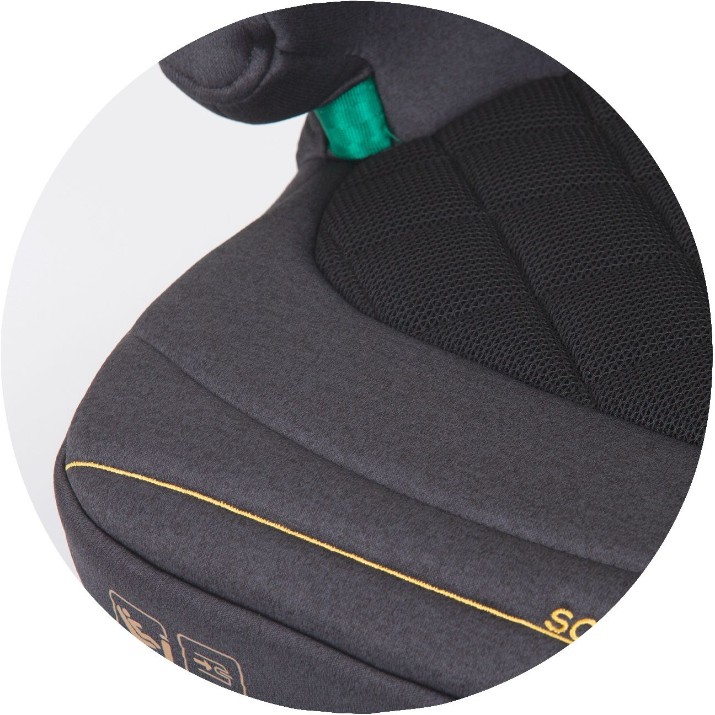 Scaun auto pentru copii Chipolino Isofix Safy I-size Obsidian (SDKSF0241OB)