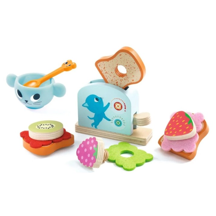 Seturi de veselă pentru păpuși Djeco Kitten's Breakfast DJ05507
