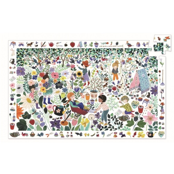 Puzzle Djeco 100 1000 flowers DJ07507