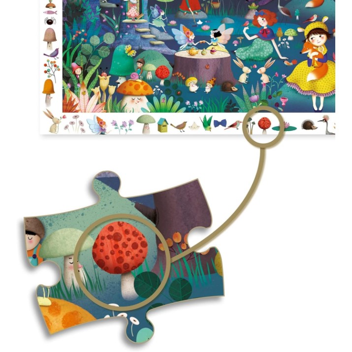 Puzzle Djeco 100 Enchanted Forest DJ07504